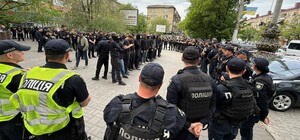 В центре Запорожья возле 