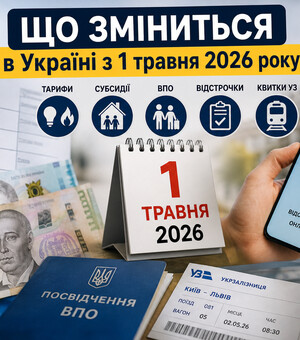 Тарифы, субсидии, ВПЛ и отсрочки: что изменится в Украине с 1 мая